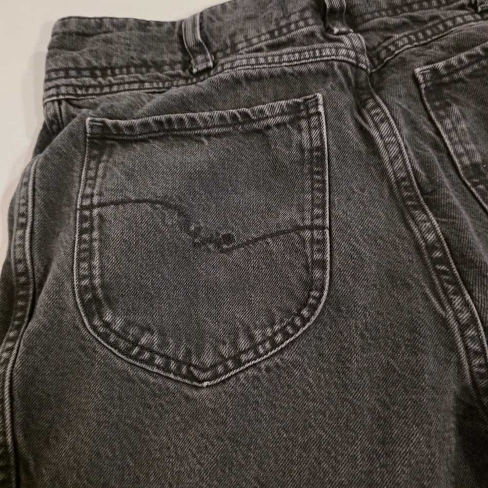 We The Free Aster High Rise Straight Jeans Women's 31 Asteroid Black Button Fly - Picture 7 of 15